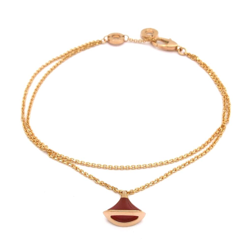 Bvlgari Diva Dream Bracelet 18K Rose Gold Carnelian